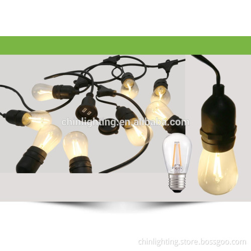 Led string light filament string light from professional filament bulb supplier
